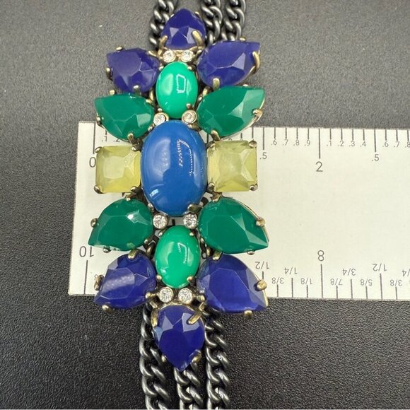 Stella & Dot Peacock Blue and Green Gemstone Bracelet - Picture 10 of 16